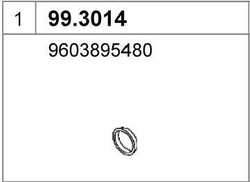 ASSO Seal, exhaust pipe Article number: 99.3014 cheaply