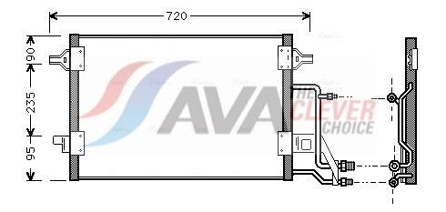 AVA COOLING SYSTEMS Intercooler Varenummer: AI4357 billige