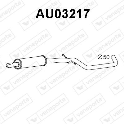 VENEPORTE Front Silencer Article number: AU03217 cheaply