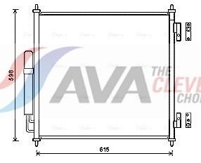 AVA COOLING SYSTEMS Air conditioning condenser Article number: AUA5218D cheaply