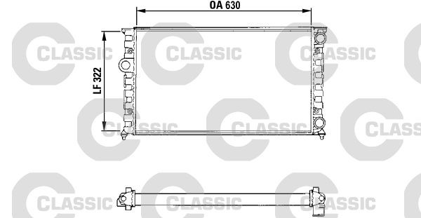 VALEO Engine radiator ContiClassic Article number: 231025 cheaply