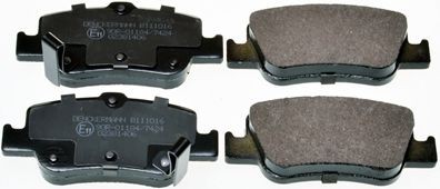 DENCKERMANN Brake pad set Article number: B111016 cheaply