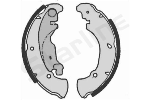STARLINE Brake Shoe Set Article number: BC 07160 cheaply