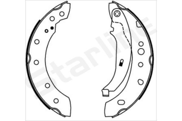 STARLINE Brake Shoe Set Article number: BC 08680 cheaply