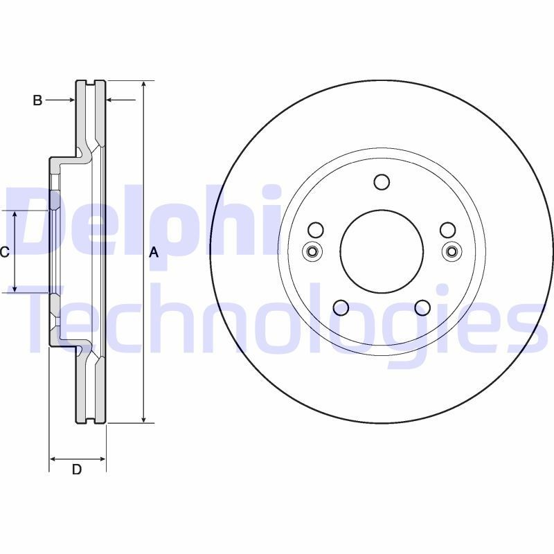 DELPHI Brake disc Article number: BG4745C cheaply