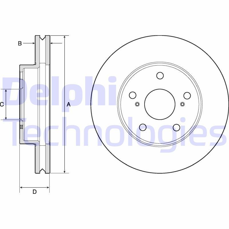 DELPHI Bremseskive Varenummer: BG4758C billige
