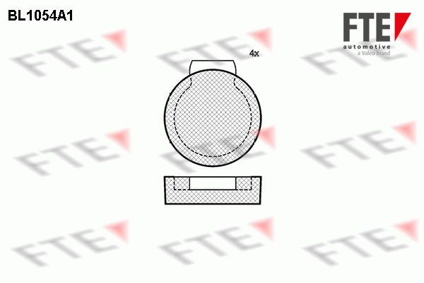 FTE Brake Pad Set, disc parking brake Article number: BL1054A1 cheaply