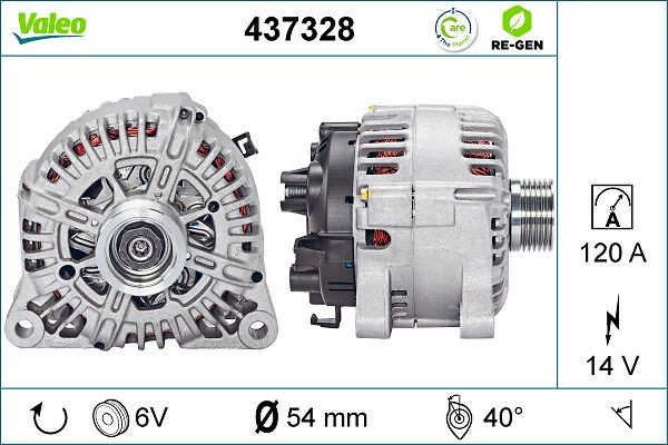 VALEO Alternator Article number: 437328 cheaply