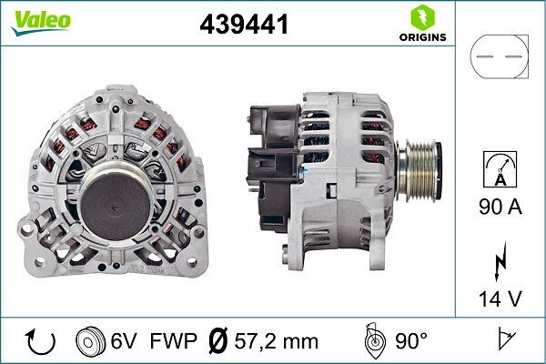 VALEO Alternator Article number: 439441 cheaply