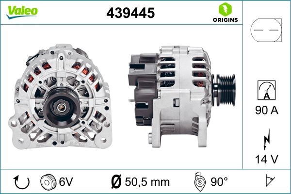 VALEO Alternator Article number: 439445 cheaply