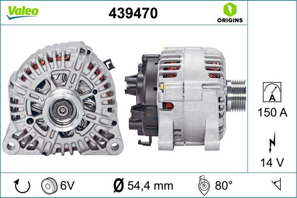 VALEO Alternator Article number: 439470 cheaply