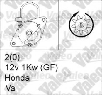 VALEO Starter Varenummer: 455952 billige