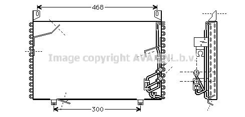 PRASCO Air conditioning condenser Article number: BW5197 cheaply