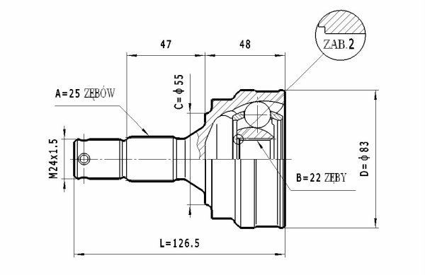 STATIM Joint kit, drive shaft Article number: C.263 cheaply