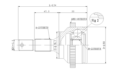 STATIM Joint kit, drive shaft Article number: C.278 cheaply