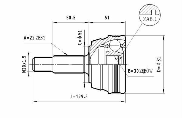 STATIM Joint kit, drive shaft Article number: C.289 cheaply