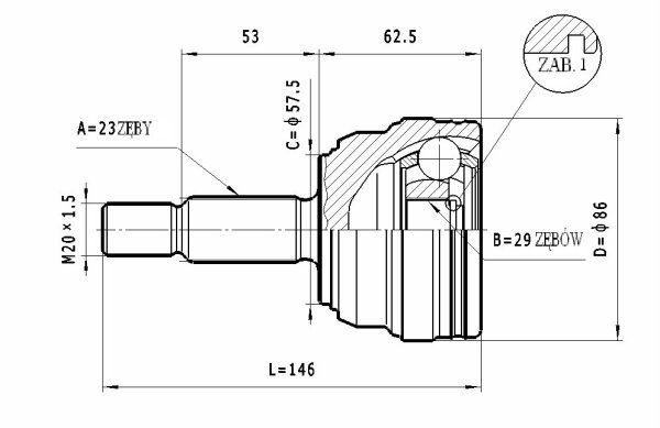 STATIM Joint kit, drive shaft Article number: C.359 cheaply