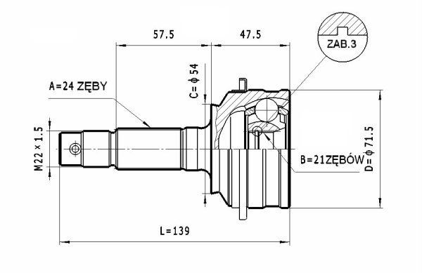 STATIM Joint kit, drive shaft Article number: C.407 cheaply