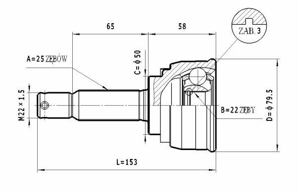 STATIM Jeu de joints, arbre de transmission UGS: C.453 à bon prix