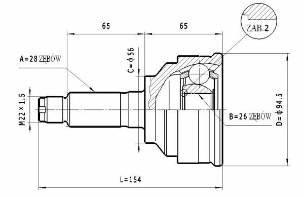 STATIM Joint kit, drive shaft Article number: C.461 cheaply