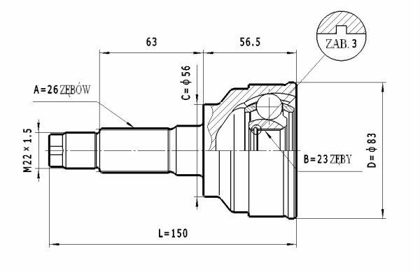 STATIM Joint kit, drive shaft Article number: C.472 cheaply