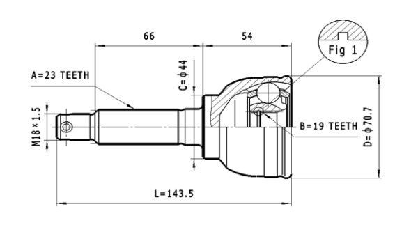 STATIM Joint kit, drive shaft Article number: C.642 cheaply
