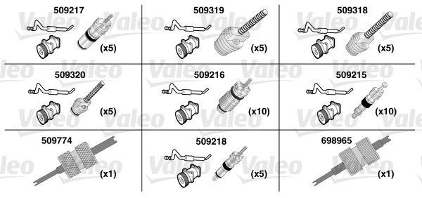 VALEO O-rings-reparationssats Artikelnummer: 509735 billigt