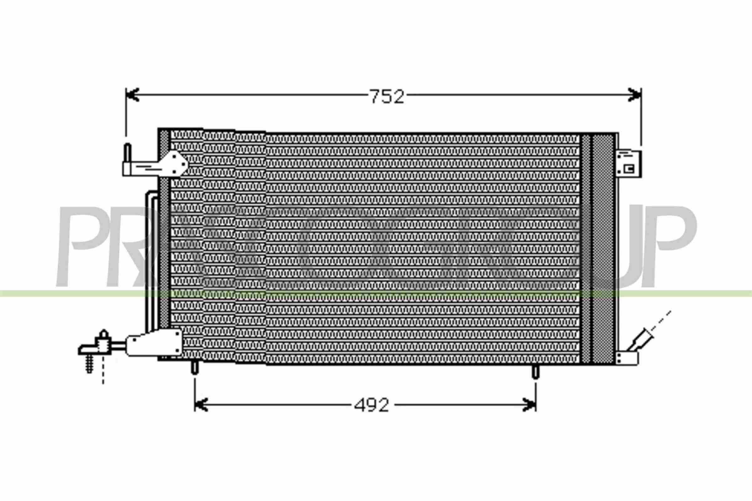 PRASCO Air conditioning condenser Article number: CI420C001 cheaply
