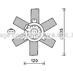 PRASCO Fan, radiator Article number: CN7553 cheaply