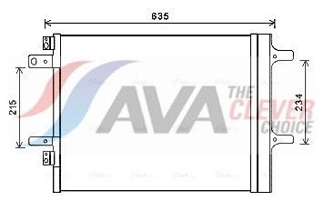 AVA COOLING SYSTEMS Air conditioning condenser Article number: CNA5308D cheaply