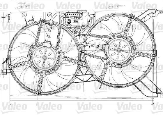 VALEO Fan, radiator Article number: 696023 cheaply