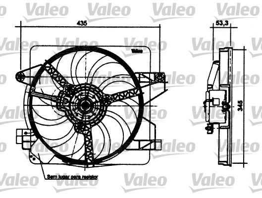 VALEO Køleventilator Varenummer: 698496 billige