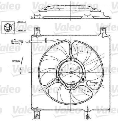 VALEO Fan, radiator Article number: 698552 cheaply