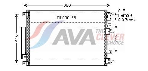 AVA COOLING SYSTEMS Air conditioning condenser Article number: CR5093D cheaply