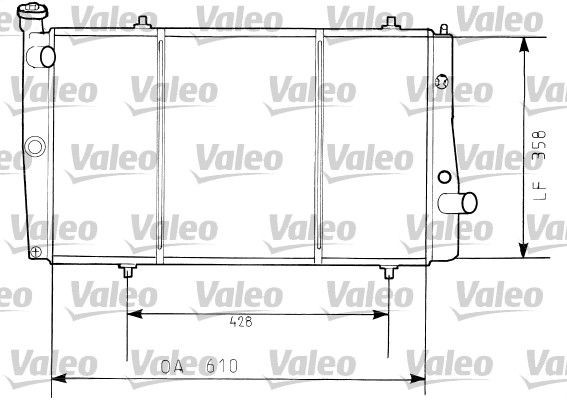 VALEO Engine radiator Article number: 730634 cheaply