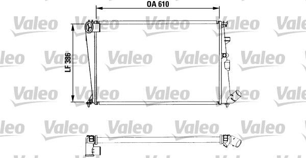 VALEO Engine radiator Article number: 730958 cheaply