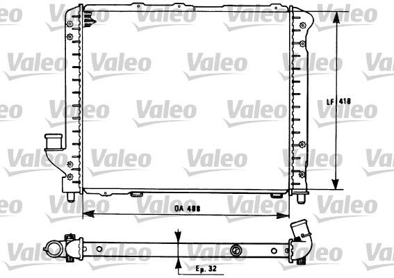 VALEO Engine radiator Article number: 731281 cheaply