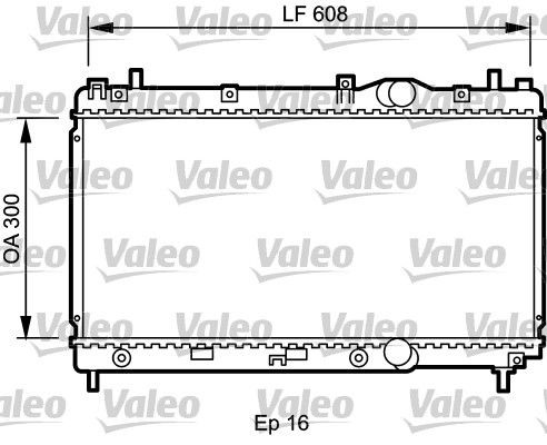 VALEO Radiaator, mootorijahutus Artikli number: 732426 soodsalt