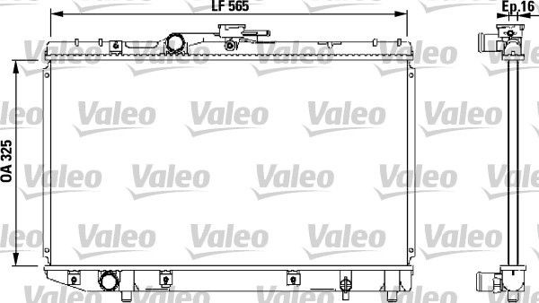 VALEO Engine radiator Article number: 732543 cheaply