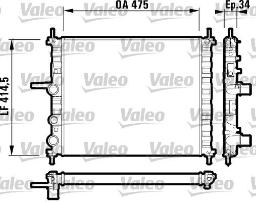 VALEO Radiators, Motora dzesēšanas sistēma raksta numurs: 732557 lēti