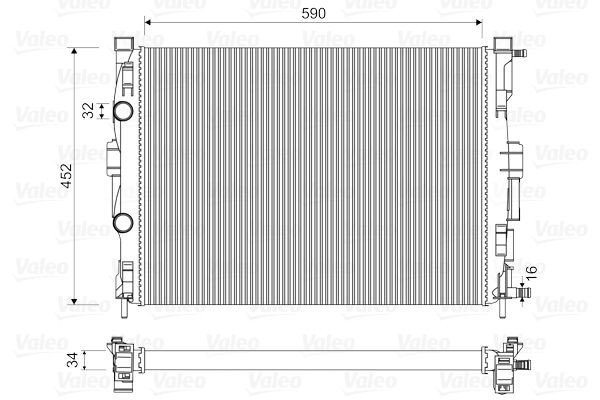 VALEO Engine radiator Article number: 732946 cheaply