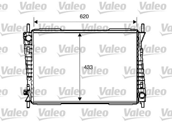 VALEO Engine radiator Article number: 734785 cheaply