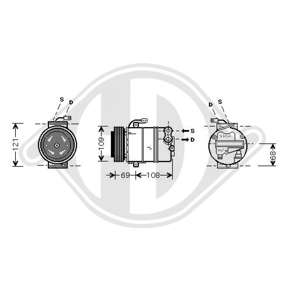 DIEDERICHS Air conditioning condenser Article number: DCC1311 cheaply