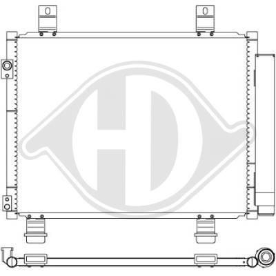 DIEDERICHS Air conditioning condenser Article number: DCC1793 cheaply