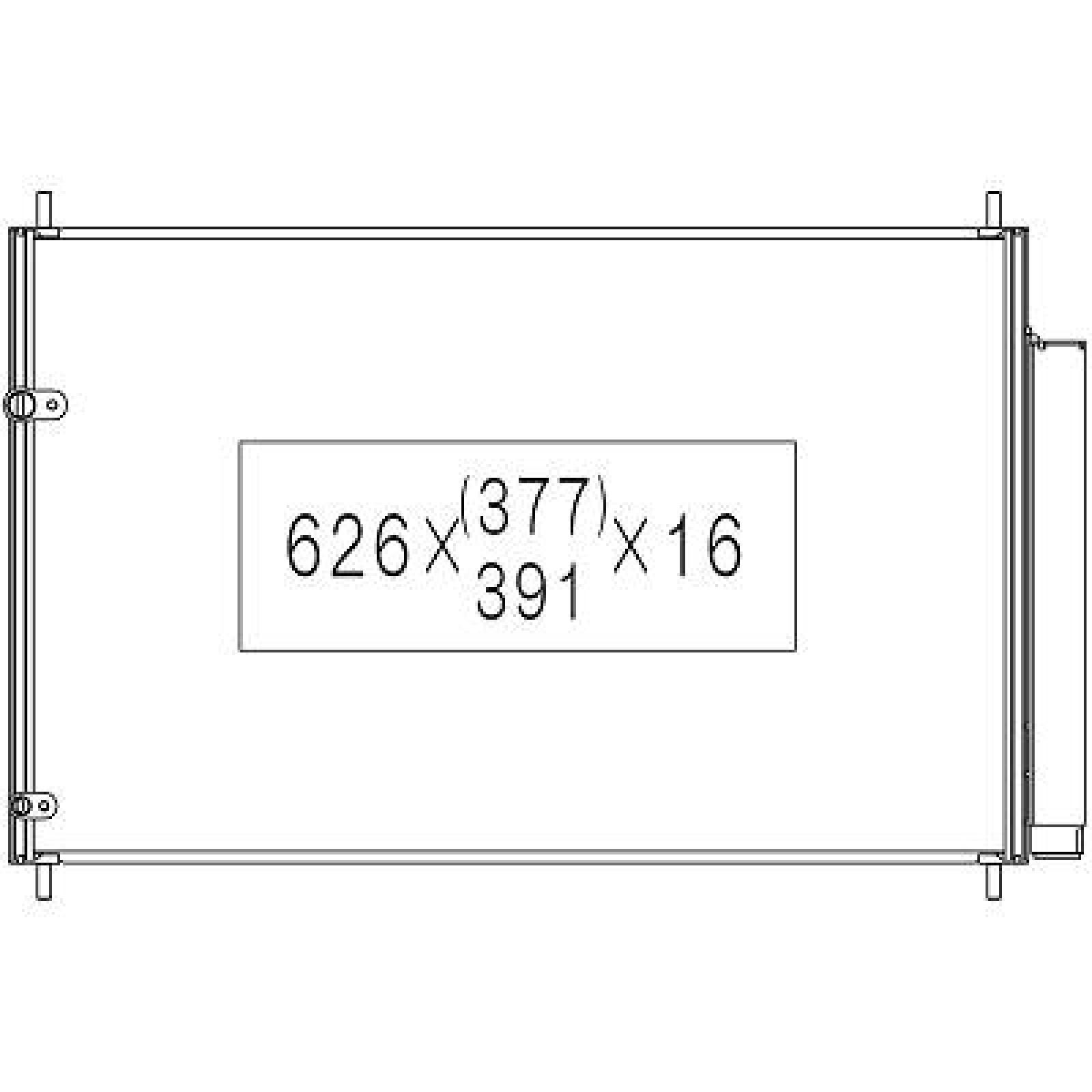 DIEDERICHS Air conditioning condenser Article number: DCC1816 cheaply