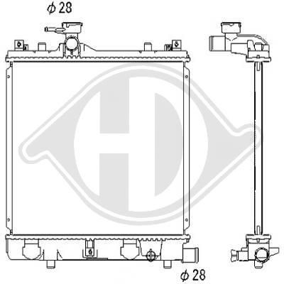 DIEDERICHS Engine radiator Article number: DCM3105 cheaply