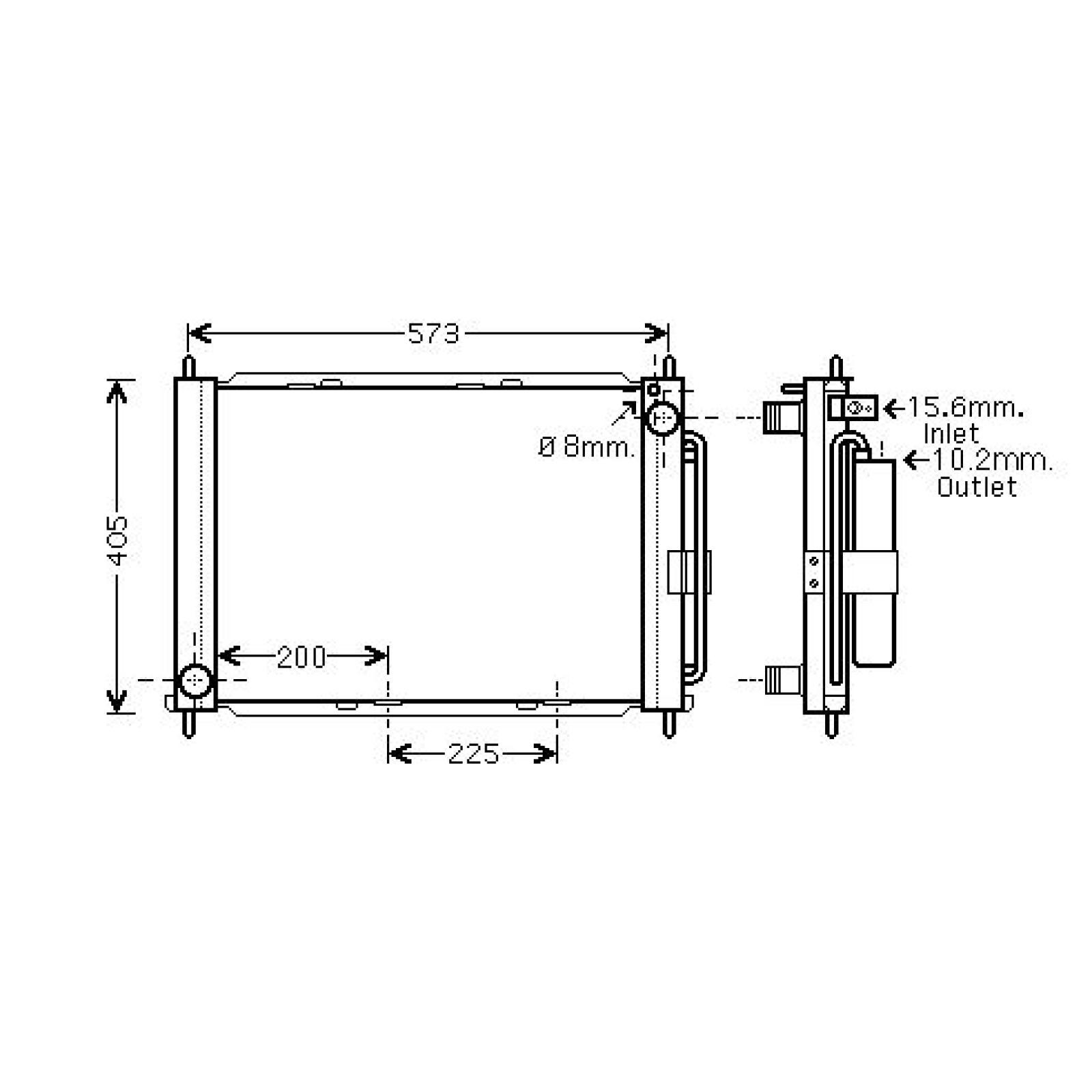 DIEDERICHS DCM3845 Jahutimoodul TWINGO 1.5 dCi 84 HP Diisel