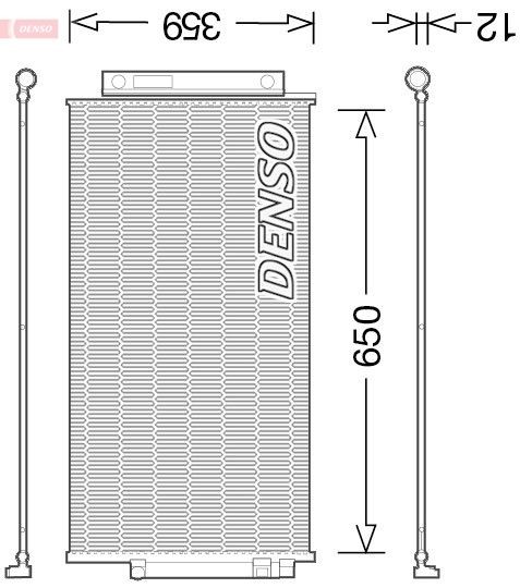 DENSO Air conditioning condenser Article number: DCN09047 cheaply