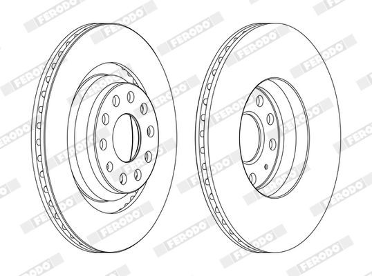 FERODO Brake disc Article number: DDF1503C cheaply
