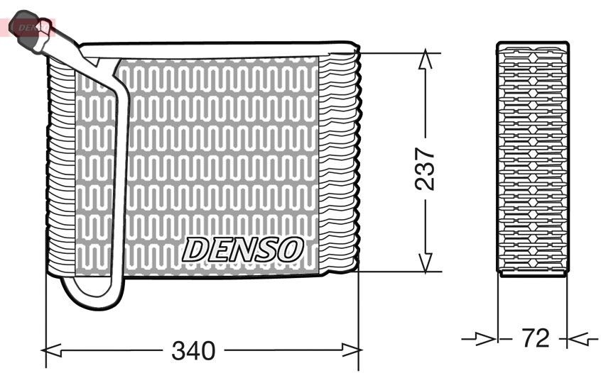 DENSO Garintuvas, oro kondicionierius prekės numeris: DEV33004 nebrangu